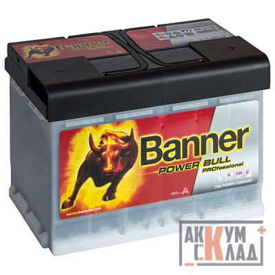 Аккумулятор Banner Power Bull PRO  P77 40 77Ач о.п. 700А 278х175х190