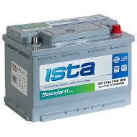 Аккумулятор ISTA STANDART 6СТ- 77 А/ч о.п. 740А 278*175*190