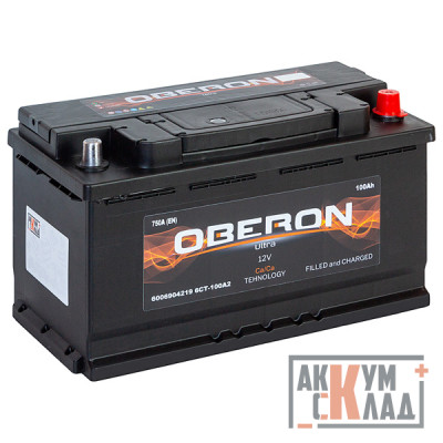 Аккумулятор OBERON 6СТ-100 А/ч о.п. 750А 352*175*190