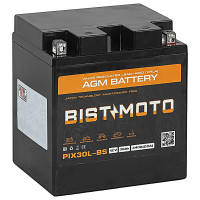 Аккумулятор BIST&MOTO AGM 30 Ah о.п. 440A PTX30L-BS 168*127*176