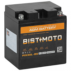 Аккумулятор BIST&MOTO AGM 30 Ah о.п. 440A PTX30L-BS 168*127*176