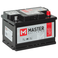 Аккумулятор MASTER BATTERIES  62 Ач о.п. 550/500А 242*175*175 низкий