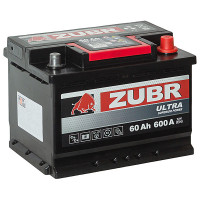Аккумулятор ZUBR ULTRA  60 Ач о.п. 600А 242*175*190