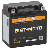 Аккумулятор BIST&MOTO AGM 10 Ah п.п. 210А  PB9B 137*77*134