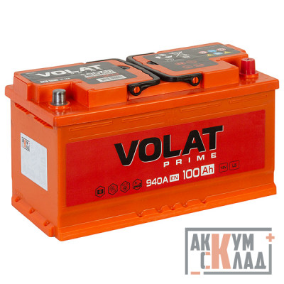 Аккумулятор VOLAT PRIME 100 Ач о.п. 940EN 352*175*190