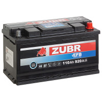 Аккумулятор ZUBR EFB 110 Ач о.п. 920А 352*175*190