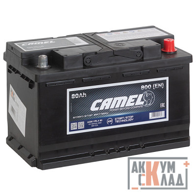 Аккумулятор CAMEL AGM  80Ah о.п. 800А 315*175*190
