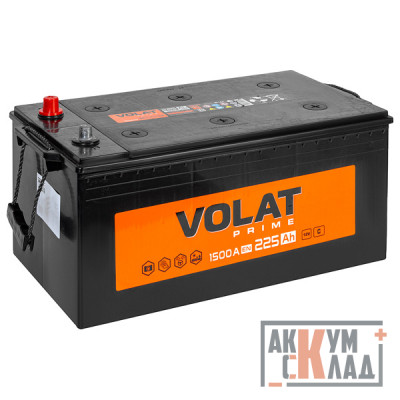 Аккумулятор VOLAT PRIME Professional DOUBLE 225 Ач 1500EN 518*276*242 ЕВРО.п.