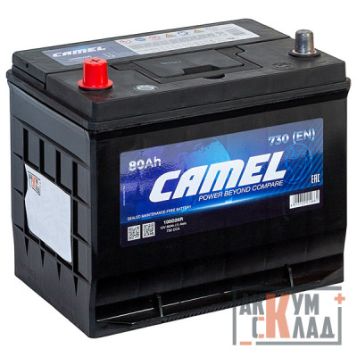 Аккумулятор CAMEL Asia 105D26R 80Ah п.п. 730A 260*173*225