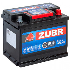 Аккумулятор ZUBR EFB  65 Ач о.п. 650А 242*175*190