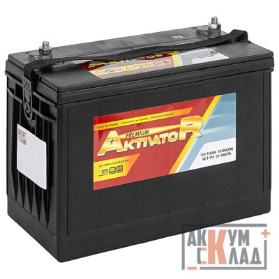 Аккумулятор AKTIVATOR Premium 31-1000ТА 110Ah 1010А 330*173*240(217) шпилька амер.стандарт