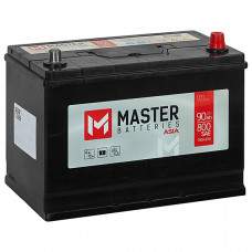 СТОК 2024 Аккумулятор MASTER BATTERIES Asia 90 Ач о.п. 800/700А 303x173x225